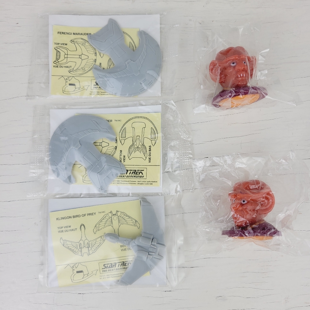 Star Trek 1990s The Next Generation Mini Toy Lot